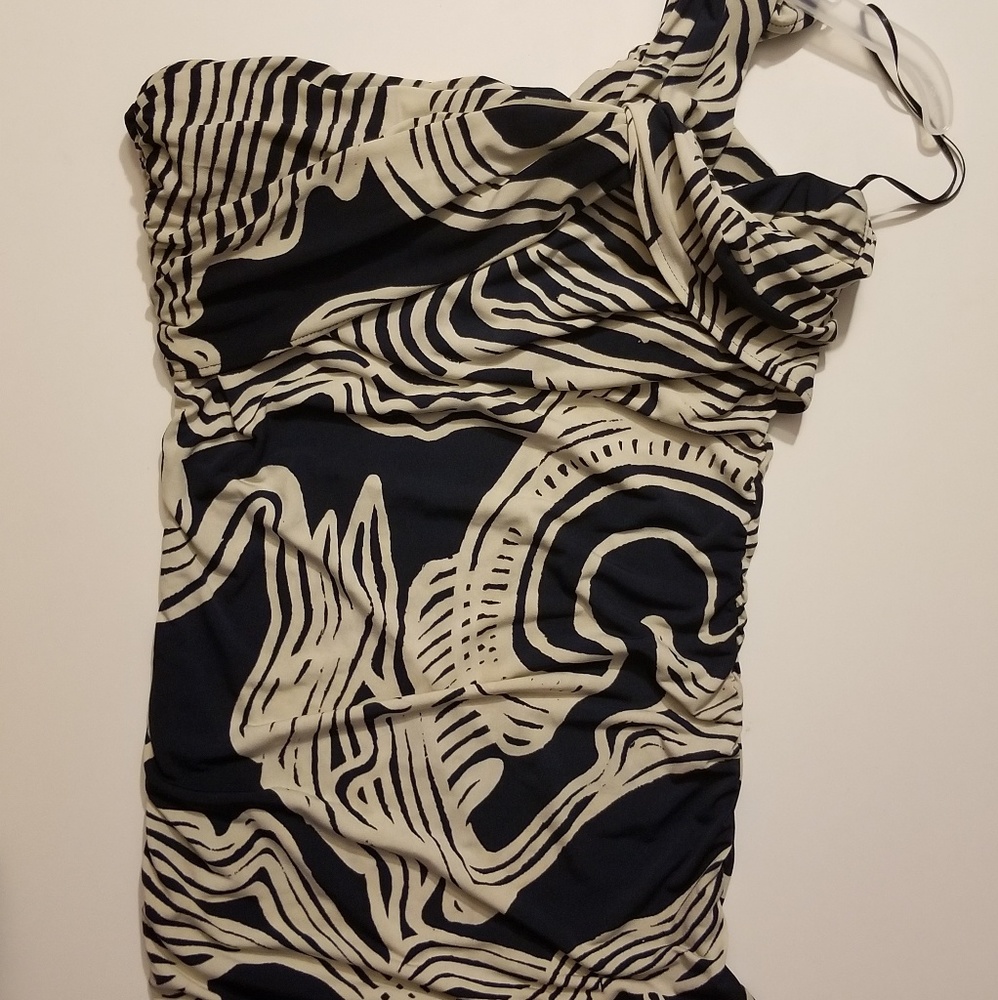 The Limited ruched one shoulder top